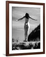 Nude Female Seen from the Back-null-Framed Photographic Print