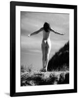 Nude Female Seen from the Back-null-Framed Photographic Print