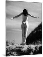 Nude Female Seen from the Back-null-Mounted Photographic Print