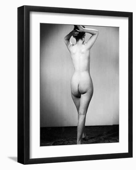 Nude Female Seen from the Back-null-Framed Photographic Print