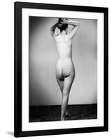 Nude Female Seen from the Back-null-Framed Photographic Print