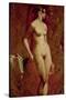 Nude Female Standing-William Etty-Stretched Canvas