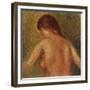 Nude Female Torso, from the Back-Mary Cassatt-Framed Giclee Print