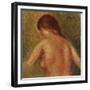 Nude Female Torso, from the Back-Mary Cassatt-Framed Giclee Print