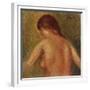 Nude Female Torso, from the Back-Mary Cassatt-Framed Giclee Print