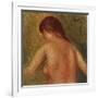 Nude Female Torso, from the Back-Mary Cassatt-Framed Giclee Print