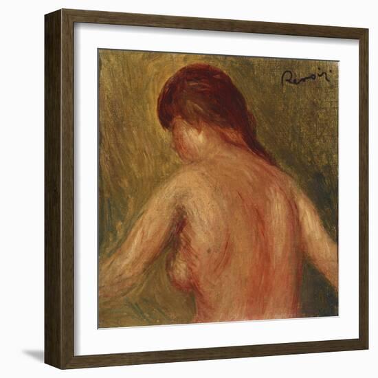 Nude Female Torso, from the Back-Mary Cassatt-Framed Giclee Print