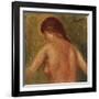 Nude Female Torso, from the Back-Mary Cassatt-Framed Giclee Print