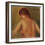 Nude Female Torso, from the Back-Mary Cassatt-Framed Giclee Print