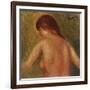 Nude Female Torso, from the Back-Mary Cassatt-Framed Giclee Print