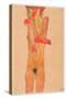 Nude Female with Folded Arms-Egon Schiele-Stretched Canvas