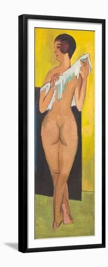 Nude Figure, 1907 (Oil on Canvas)-Ernst Ludwig Kirchner-Framed Premium Giclee Print