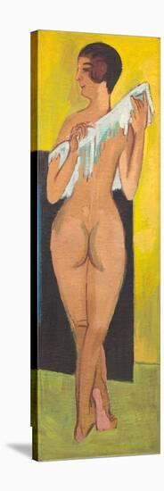 Nude Figure, 1907 (Oil on Canvas)-Ernst Ludwig Kirchner-Stretched Canvas
