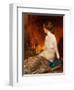 Nude Figure by Firelight-Guy Rose-Framed Giclee Print