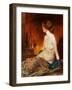 Nude Figure by Firelight-Guy Rose-Framed Giclee Print