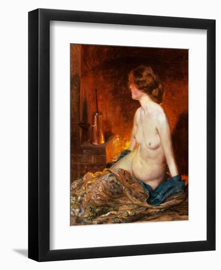 Nude Figure by Firelight-Guy Rose-Framed Premium Giclee Print