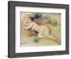 Nude Figure of a Girl, 1880-89-Pierre-Auguste Renoir-Framed Giclee Print