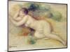 Nude Figure of a Girl, 1880-89-Pierre-Auguste Renoir-Mounted Giclee Print