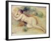 Nude Figure of a Girl, 1880-89-Pierre-Auguste Renoir-Framed Giclee Print