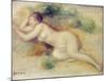 Nude Figure of a Girl, 1880-89-Pierre-Auguste Renoir-Mounted Giclee Print