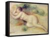 Nude Figure of a Girl, 1880-89-Pierre-Auguste Renoir-Framed Stretched Canvas