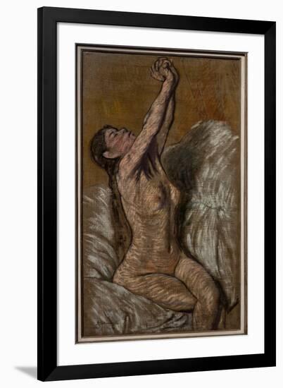 Nude Girl, 1887 (Oil on Canvas)-Federigo Zandomeneghi-Framed Giclee Print