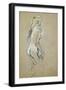 Nude Girl, 1893 (Oil on Card)-Henri de Toulouse-Lautrec-Framed Giclee Print