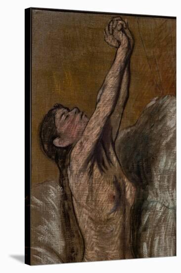 Nude Girl, Detail, 1887 (Oil on Canvas)-Federigo Zandomeneghi-Stretched Canvas