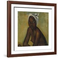 Nude Girl in a White Head Tie-Boscoe Holder-Framed Premium Giclee Print