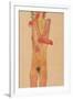 Nude Girl with Folded Arms, 1910-Egon Schiele-Framed Giclee Print