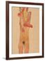 Nude Girl with Folded Arms, 1910-Egon Schiele-Framed Giclee Print