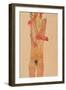 Nude Girl with Folded Arms, 1910-Egon Schiele-Framed Giclee Print