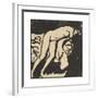 Nude Girl-Ernst Ludwig Kirchner-Framed Premium Giclee Print