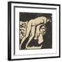 Nude Girl-Ernst Ludwig Kirchner-Framed Premium Giclee Print