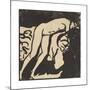 Nude Girl-Ernst Ludwig Kirchner-Mounted Premium Giclee Print