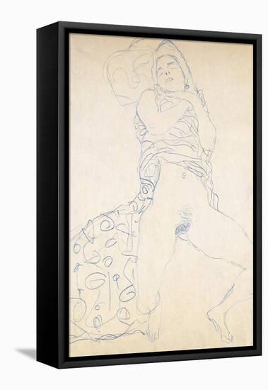 Nude; Halbakt, 1913 (Nude; Halbakt Gustav Klimt (1862-1918))-Gustav Klimt-Framed Stretched Canvas