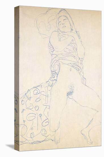 Nude; Halbakt, 1913 (Nude; Halbakt Gustav Klimt (1862-1918))-Gustav Klimt-Stretched Canvas