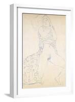 Nude; Halbakt, 1913 (Nude; Halbakt Gustav Klimt (1862-1918))-Gustav Klimt-Framed Giclee Print