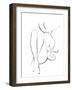 Nude Holding Glasses-Patricia Pinto-Framed Art Print