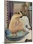 “Nude in a basin “, 1922-Theo van Rysselberghe-Mounted Giclee Print