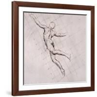 Nude in Action-John Singer Sargent-Framed Giclee Print