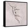 Nude in Action-John Singer Sargent-Framed Stretched Canvas