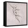 Nude in Action-John Singer Sargent-Framed Stretched Canvas