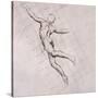 Nude in Action-John Singer Sargent-Stretched Canvas