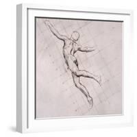 Nude in Action-John Singer Sargent-Framed Giclee Print