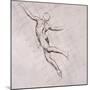 Nude in Action-John Singer Sargent-Mounted Giclee Print