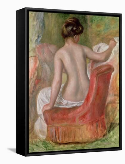 Nude in an Armchair, 1900-Pierre-Auguste Renoir-Framed Stretched Canvas