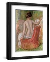 Nude in an Armchair, 1900-Pierre-Auguste Renoir-Framed Premium Giclee Print