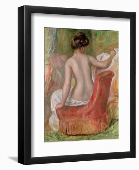 Nude in an Armchair, 1900-Pierre-Auguste Renoir-Framed Premium Giclee Print