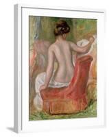 Nude in an Armchair, 1900-Pierre-Auguste Renoir-Framed Giclee Print